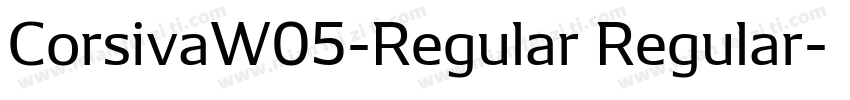 CorsivaW05-Regular Regular字体转换